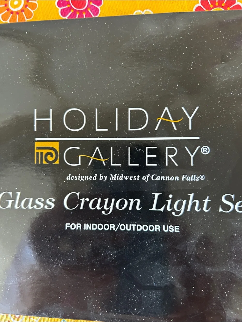 Holiday Gallery Glass Crayon Light Set - Green Blue Yellow